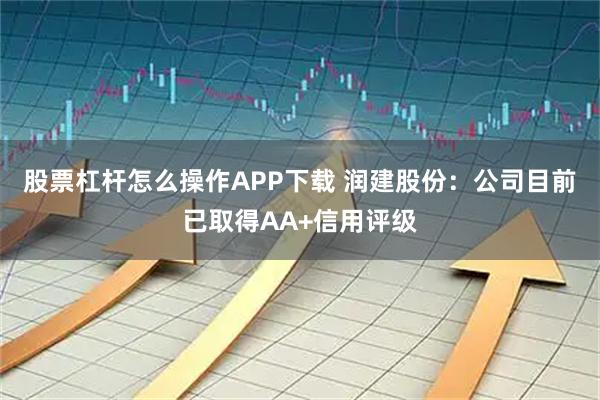 股票杠杆怎么操作APP下载 润建股份:公司目前已取得AA+信用评级